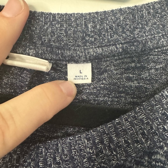 Gap Navy Blue Oversized Sweater with tie sides - Picture 5 of 6